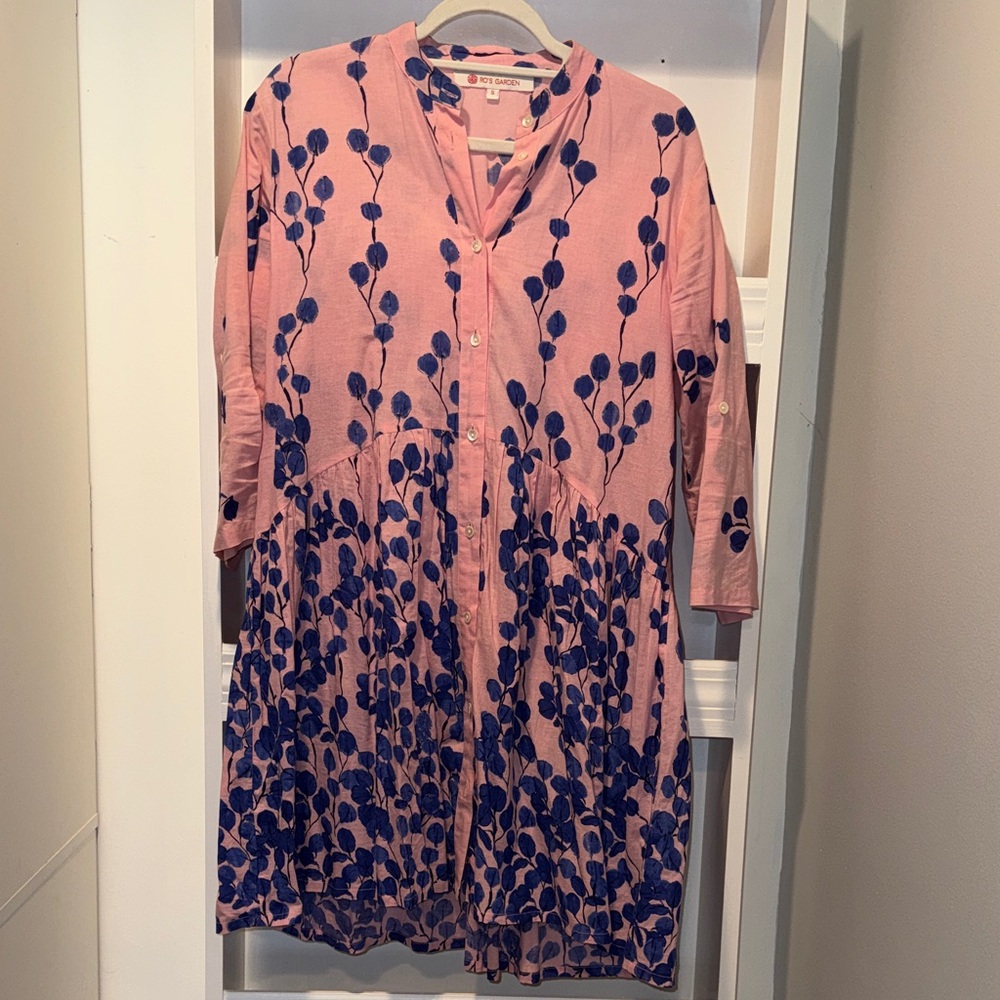 Ro's Garden Pink and Blue Dress